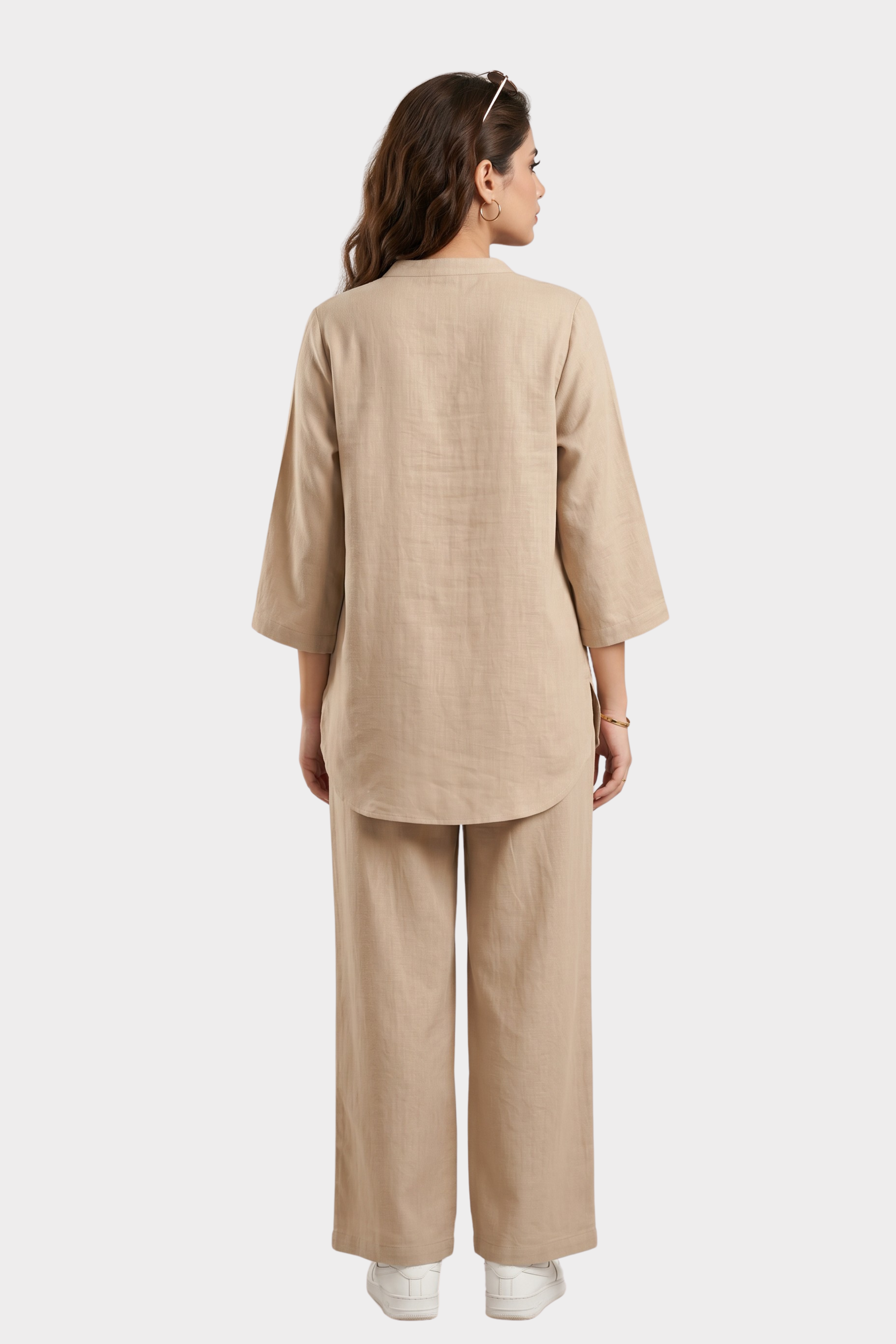 Sandstone Bloom Irish Linen Co-ord Set