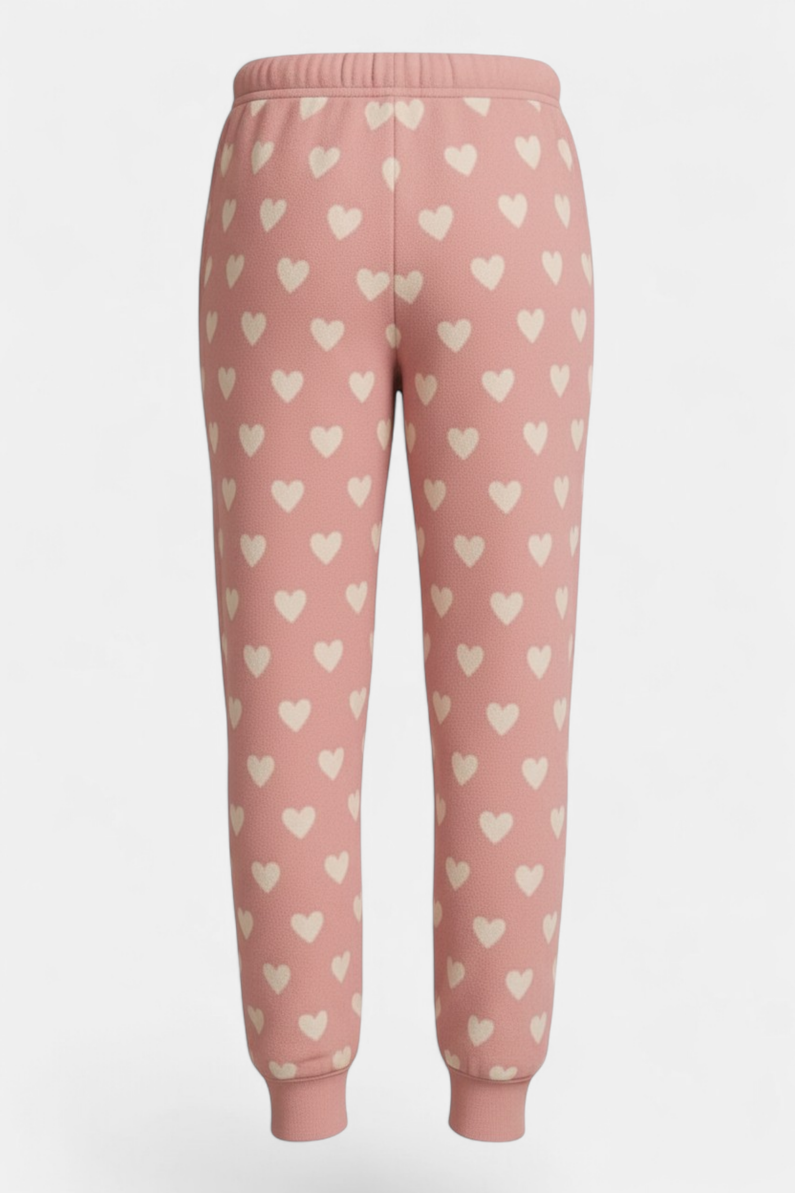 Cozy Knit Heart & Star Print Trouser back view — MannMoji Pakistan