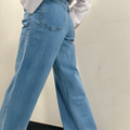 High-Rise Wide Leg Stretch Denim – Effortless Comfort, Elevated Style