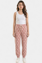 Cozy Knit Heart & Star Print Trouser lifestyle photo — Pakistani women's outfit | MannMoji