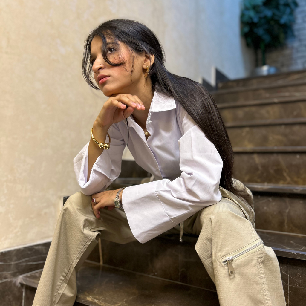 Beige Ripstop Cotton Cargo Pants – 7 Pocket Utility Chic