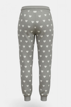 Cozy Knit Heart & Star Print Trouser back view — MannMoji Pakistan