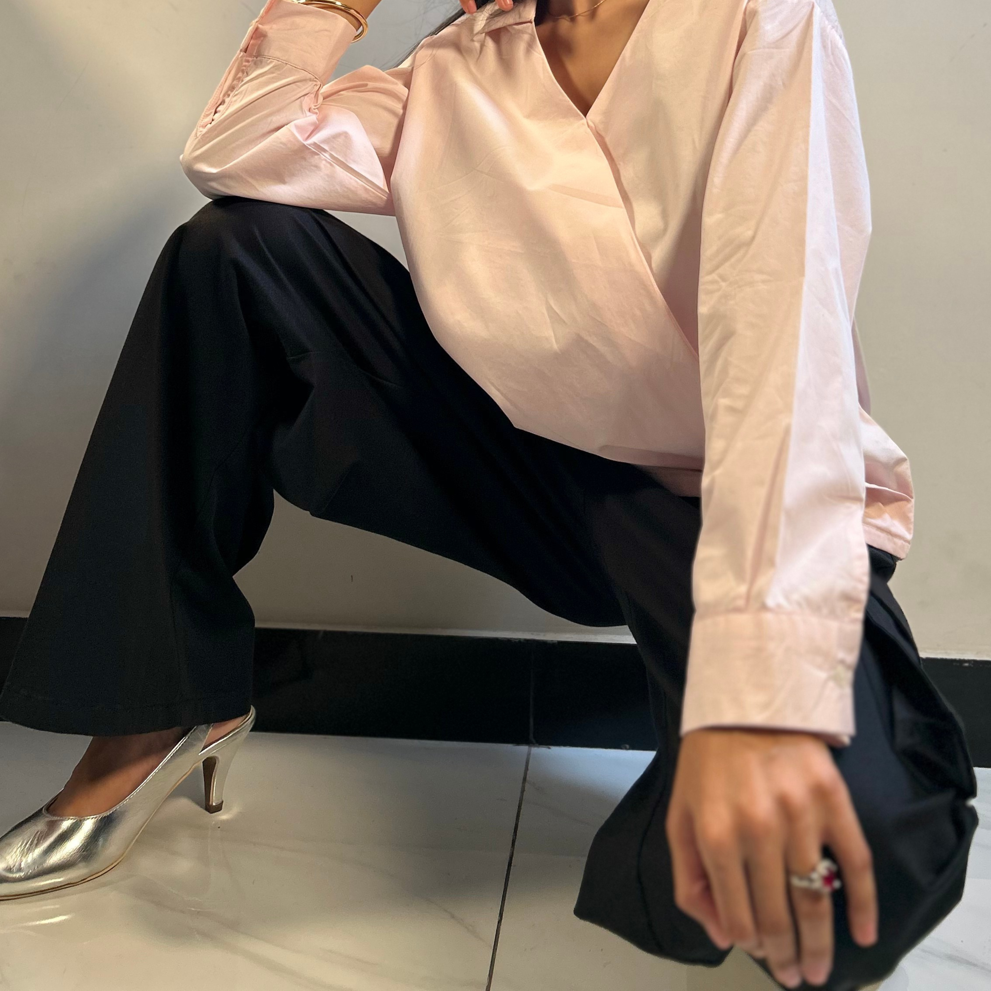 Baby Pink Cropped Shirt – Soft, Subtle and Effortlessly Chic