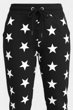 Cozy Knit Heart & Star Print Trouser front view — women's fashion Pakistan | MannMoji