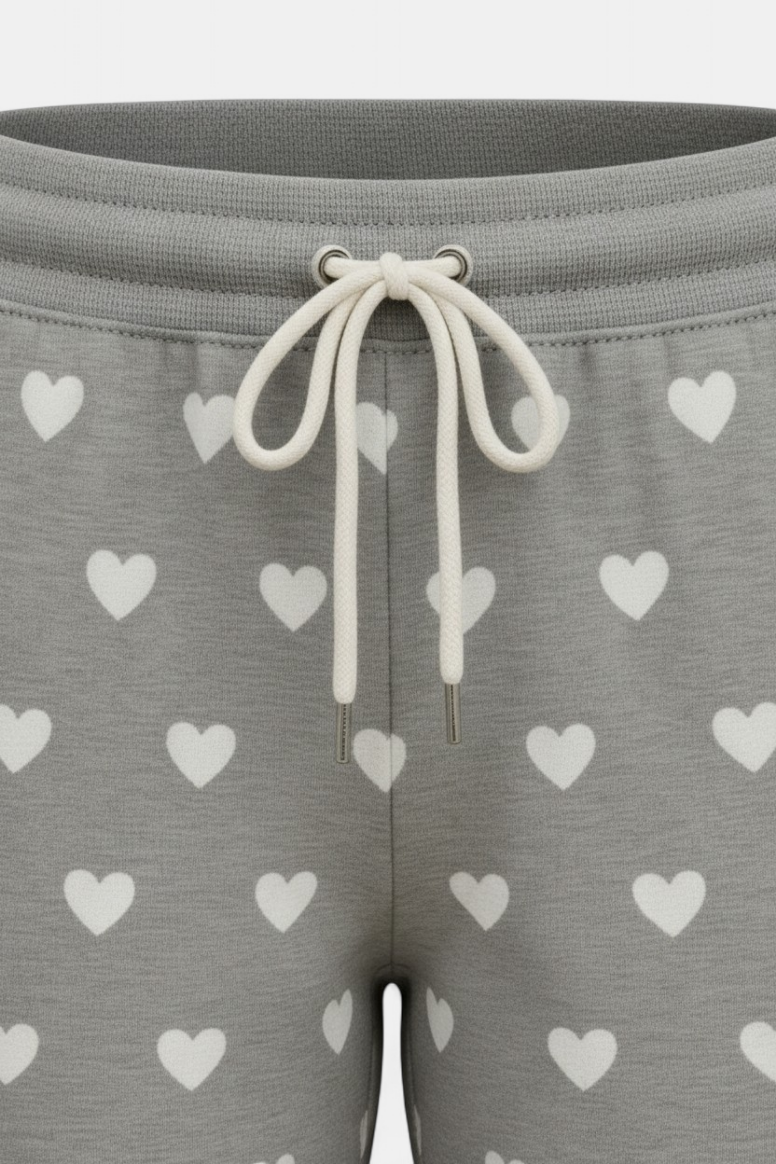 Cozy Knit Heart & Star Print Trouser full length view — MannMoji Pakistan