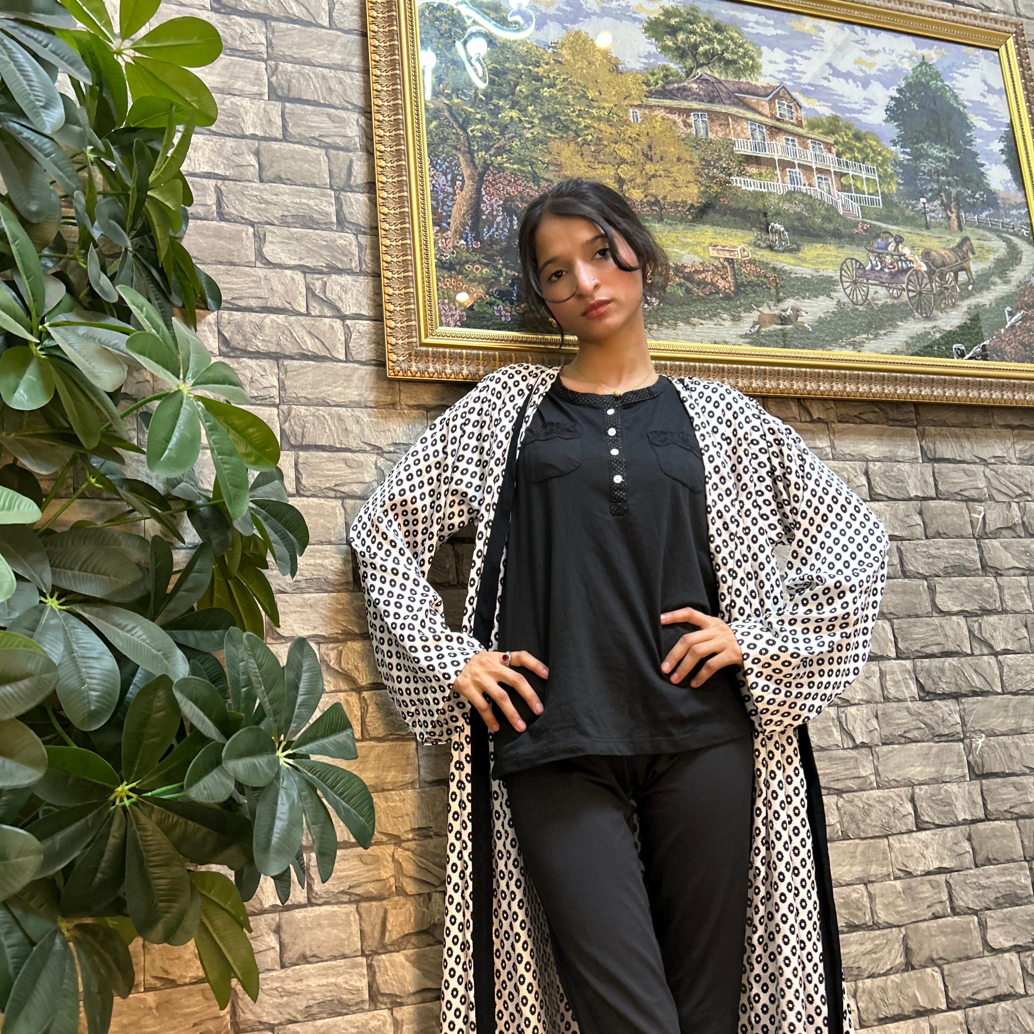 Printed Lightweight Silk Shrug – Effortless Luxury in Motion