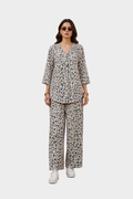 Abstract Dot Irish Linen Co-Ord Set