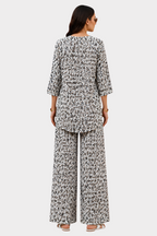 Abstract Dot Irish Linen Co-ord Set