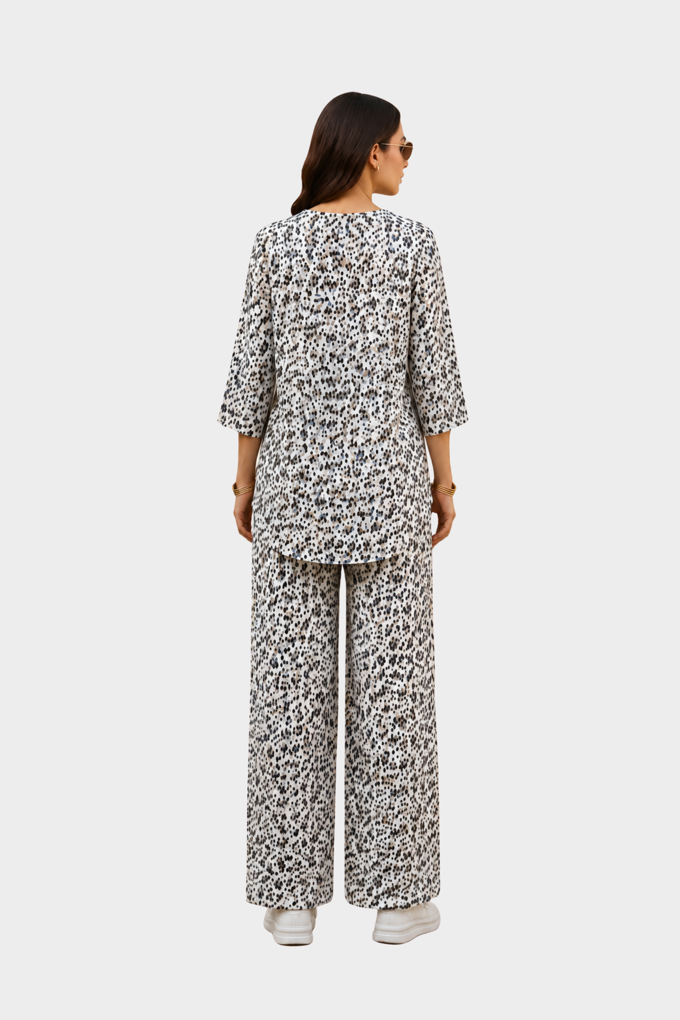 Abstract Dot Irish Linen Co-Ord Set