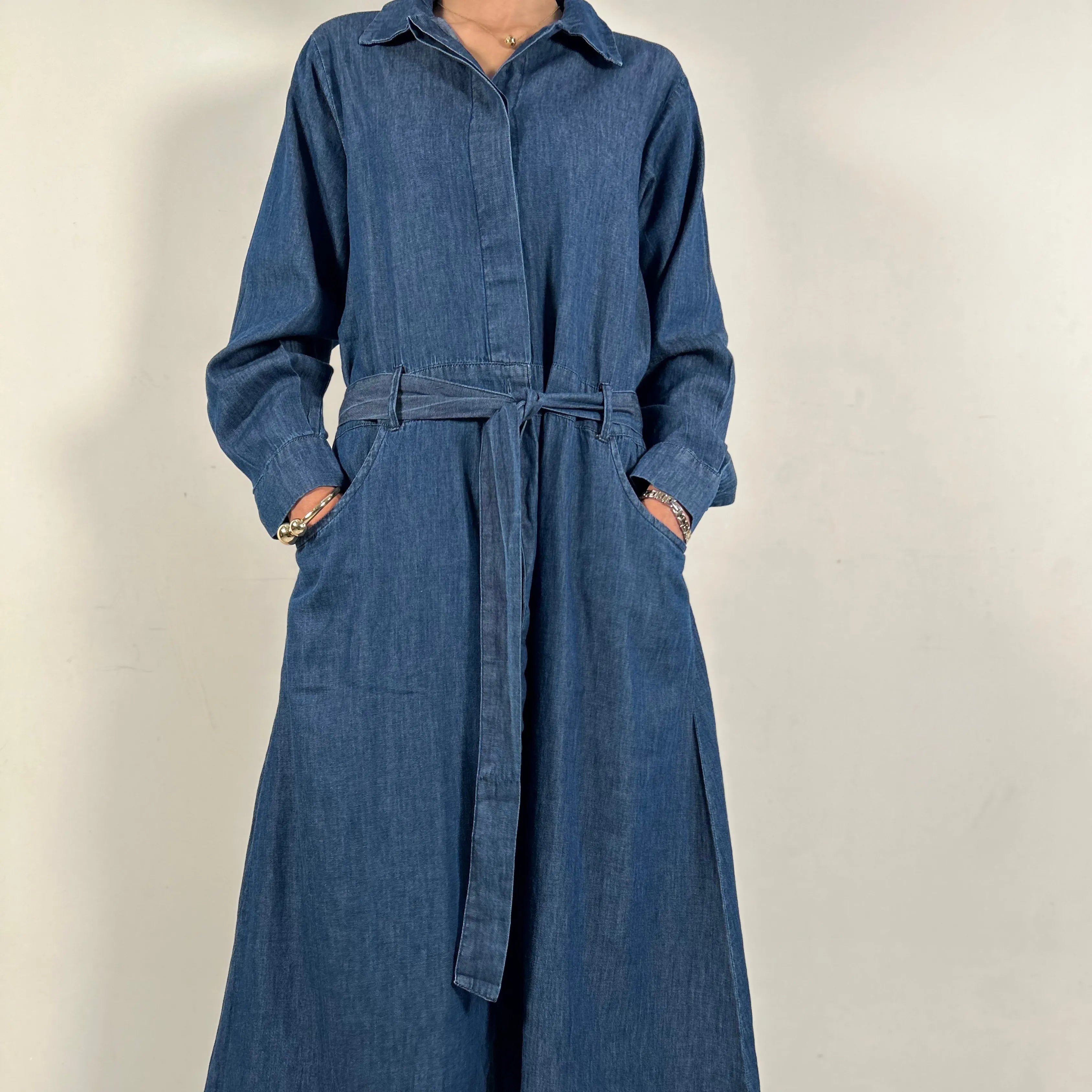 Denim Long Shirt Dress – Effortless Charm Meets Everyday Cool