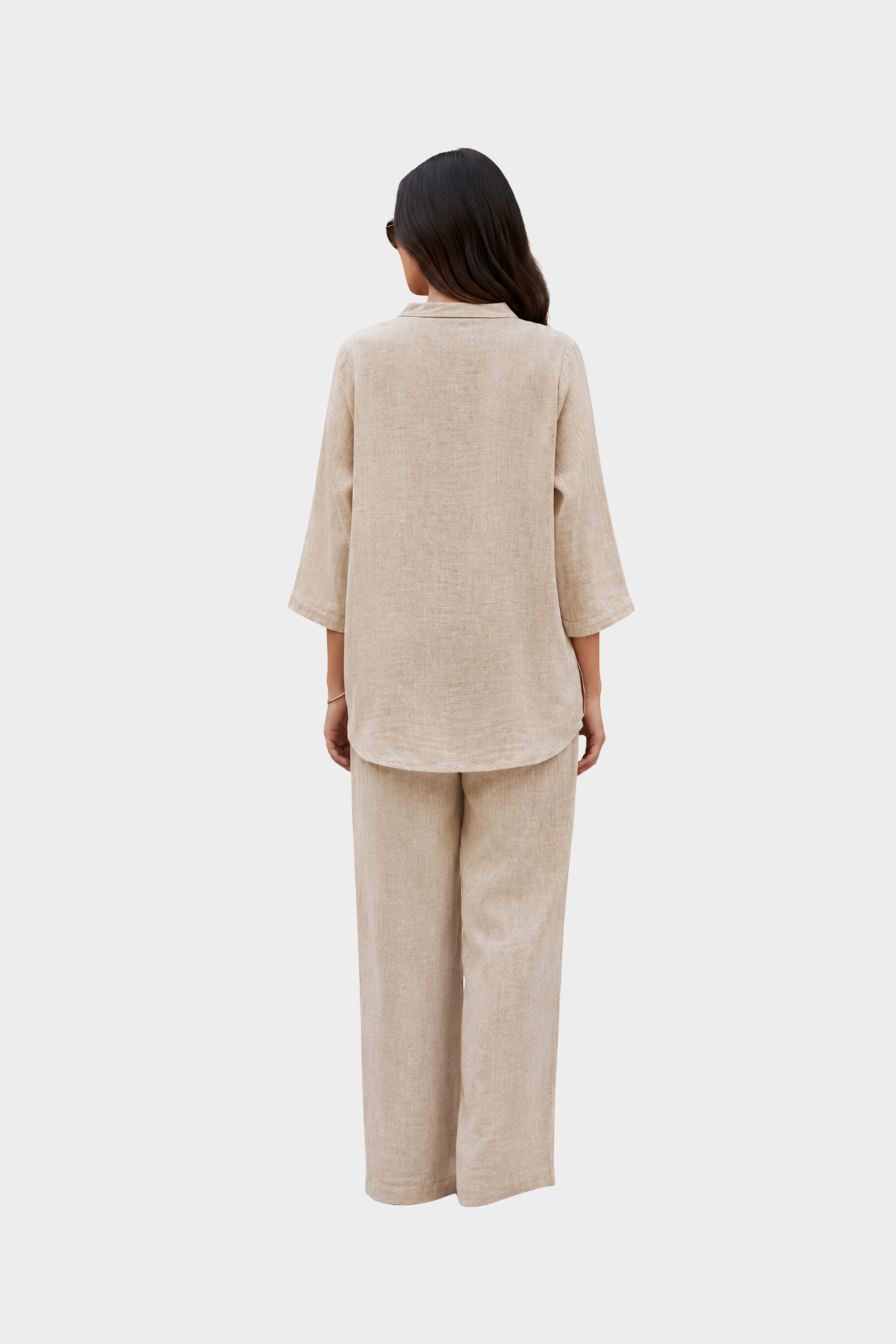 Sandstone Bloom Irish Linen Co-Ord Set