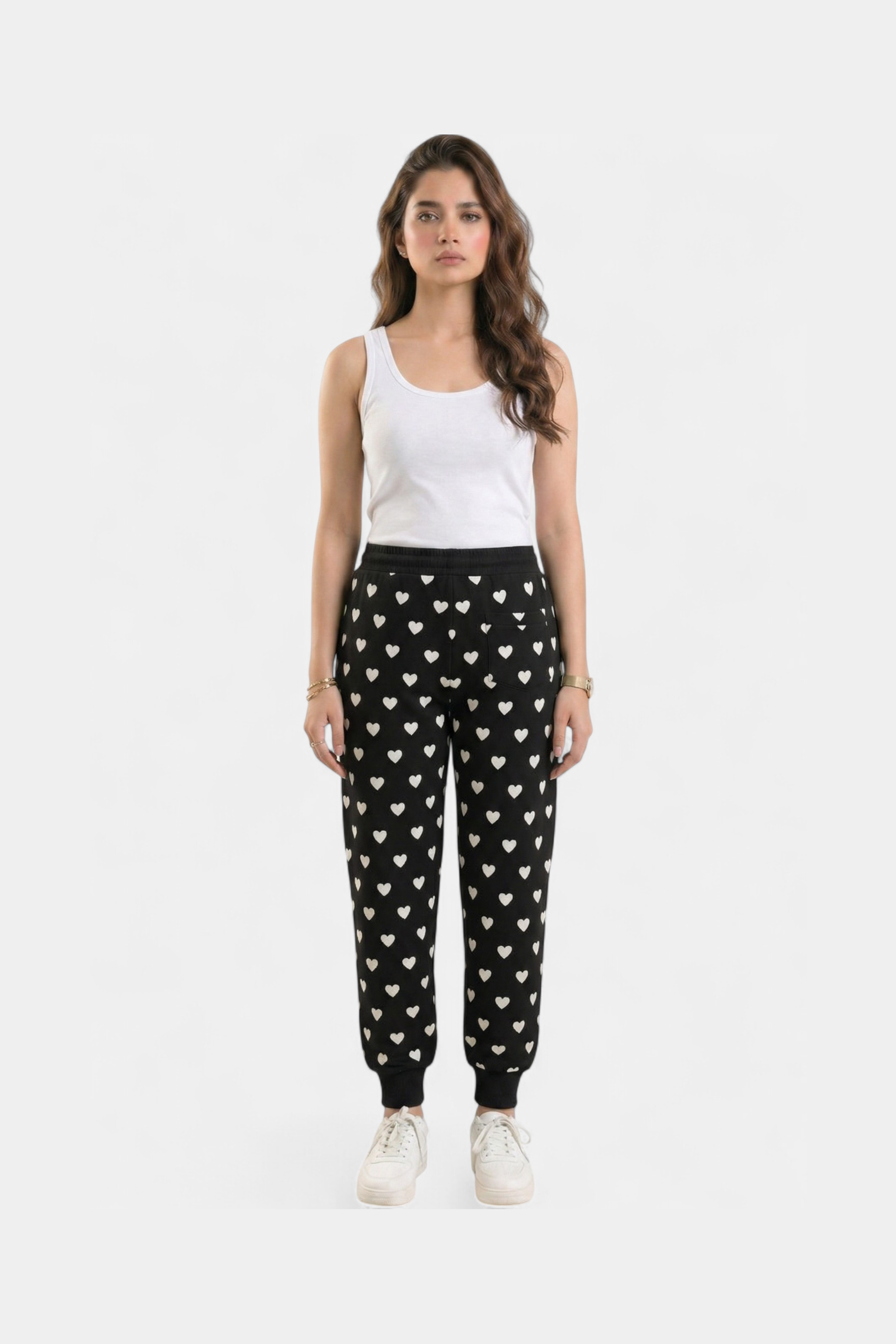 Cozy knit heart and star print trouser Pakistan — MannMoji