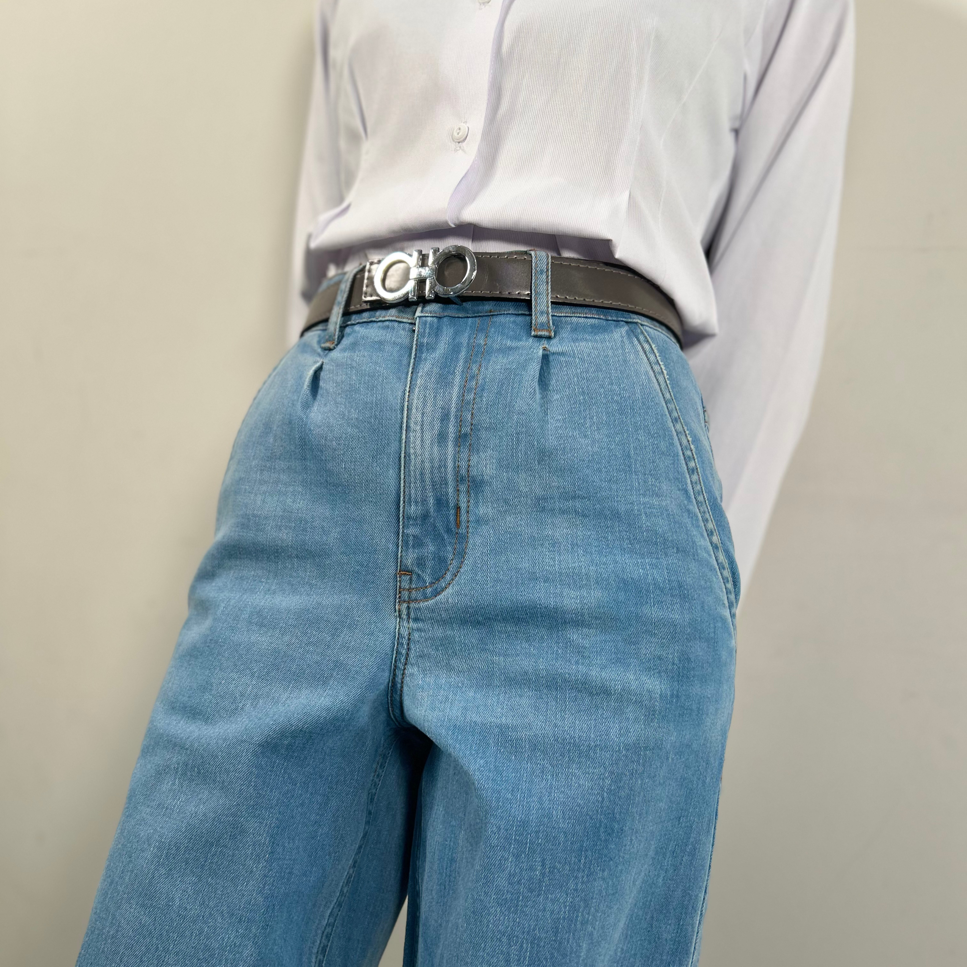 High-Rise Wide Leg Stretch Denim – Effortless Comfort, Elevated Style