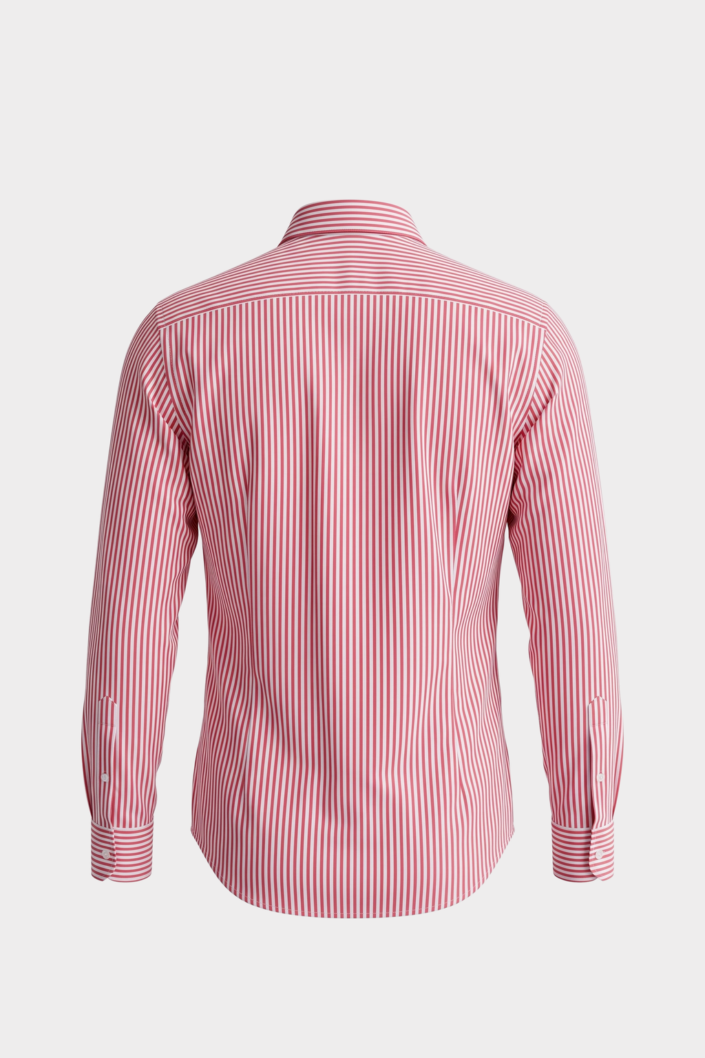 Red & White Striped Cotton Shirt