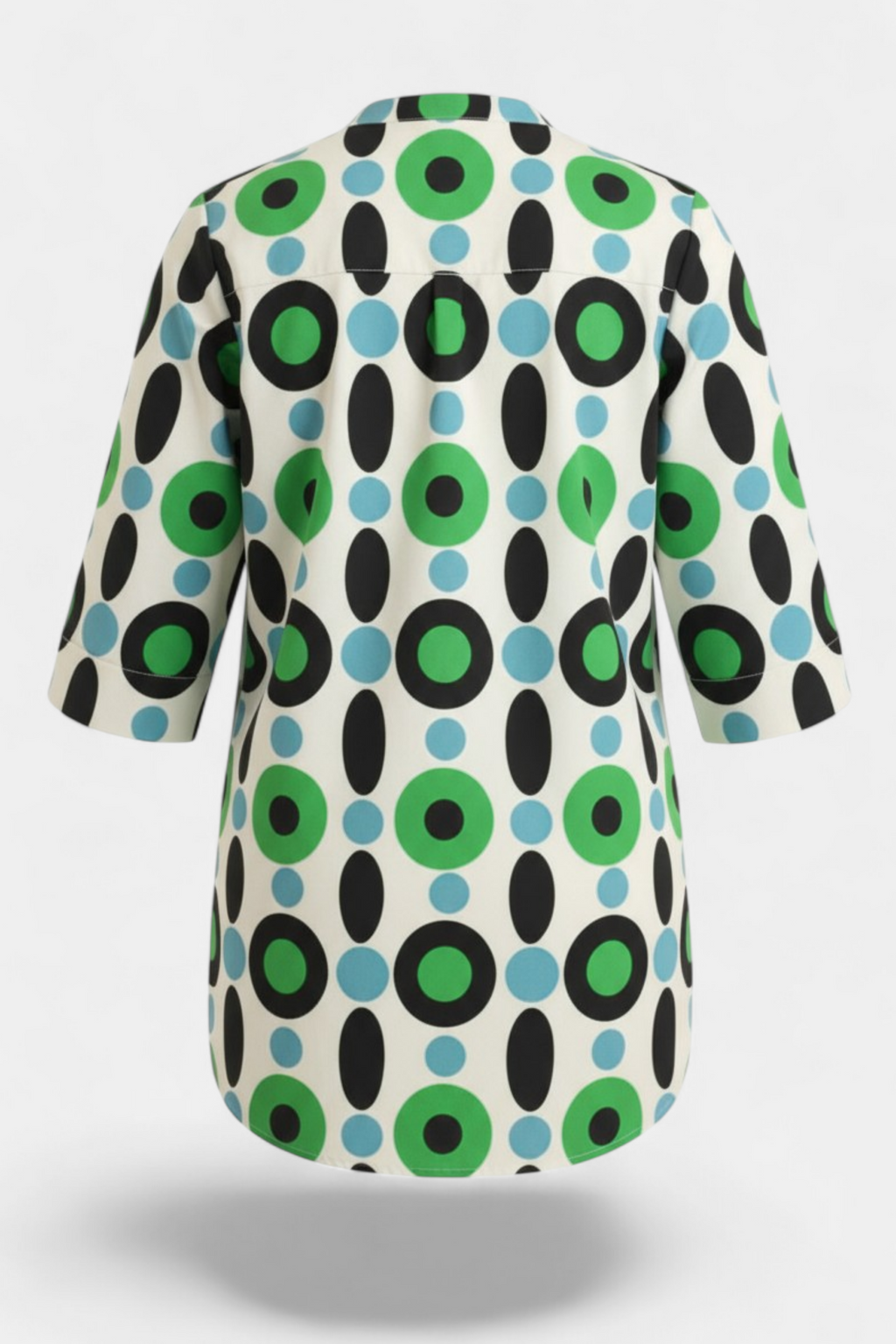 Printed Cotton Tunic Shirt side view — stylish women's wear Pakistan | MannMoji