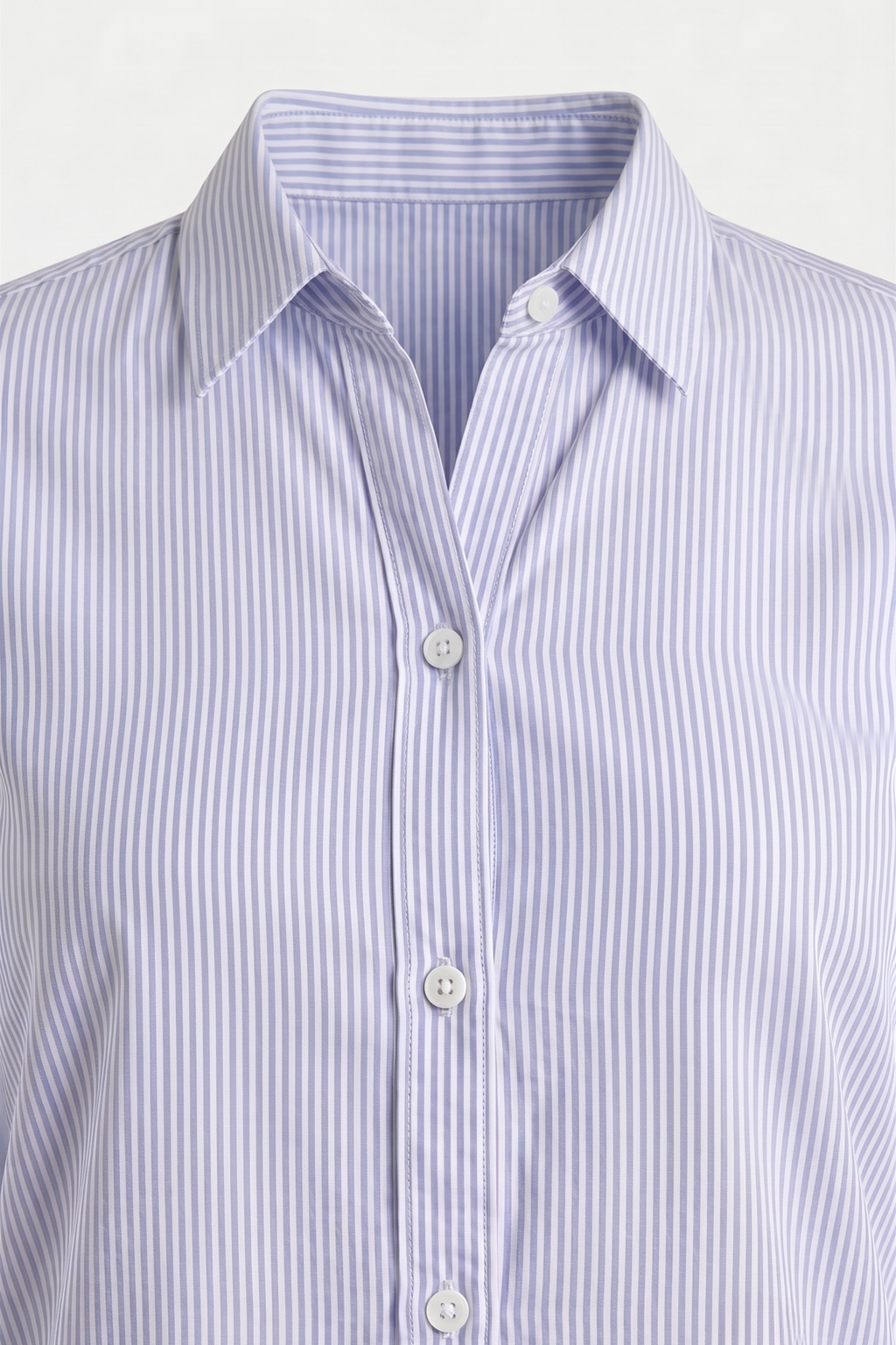 Blue & White Striped Cotton Shirt