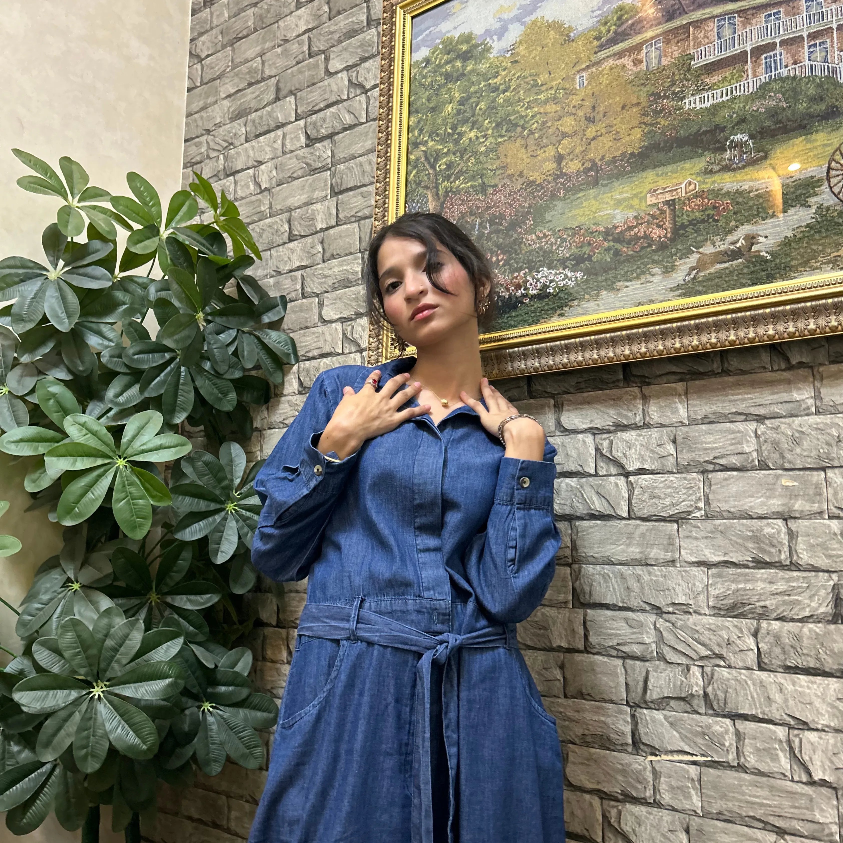 Denim Long Shirt Dress – Effortless Charm Meets Everyday Cool