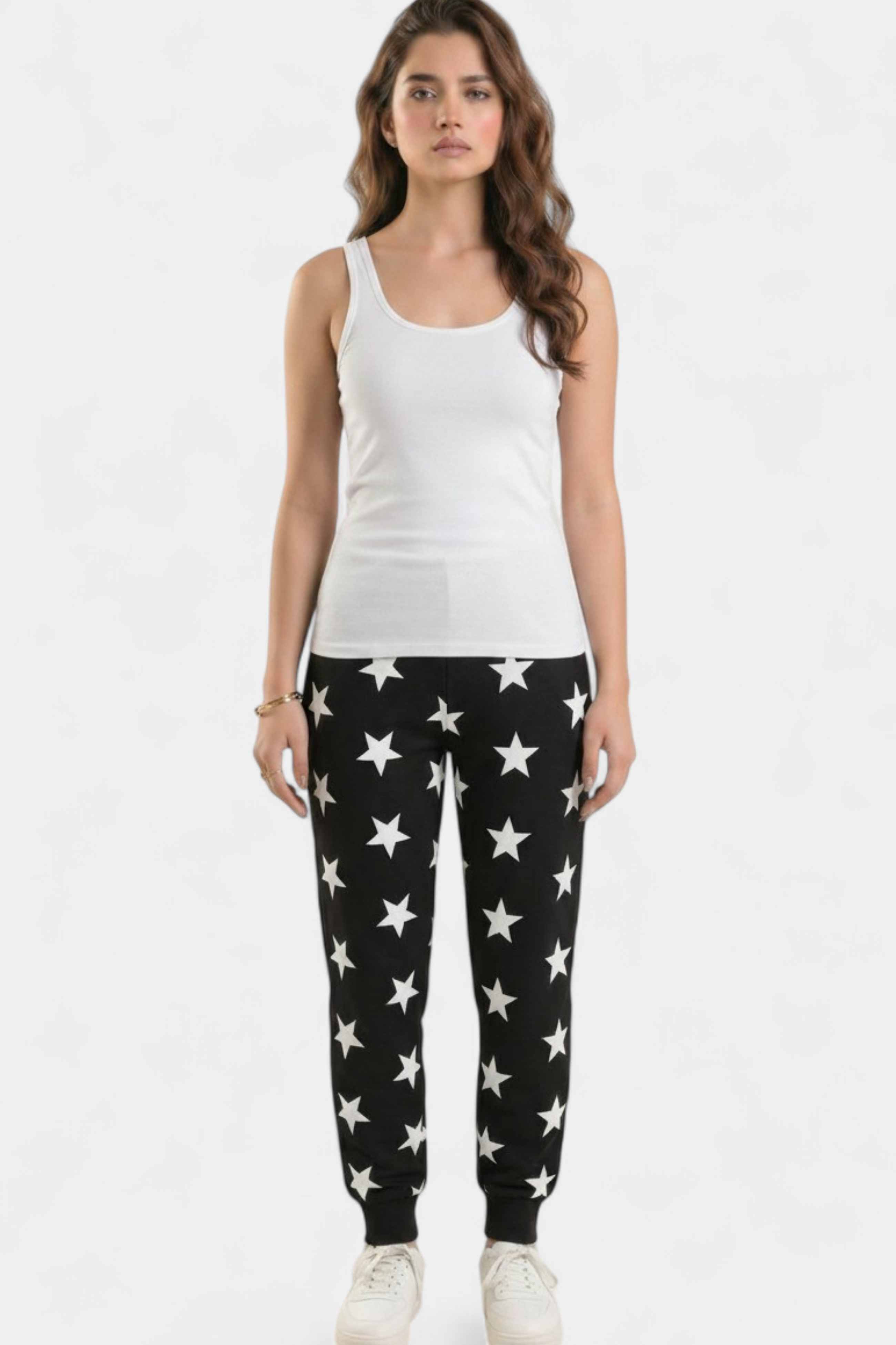 Cozy Knit Heart & Star Print Trouser styled look — MannMoji Pakistan