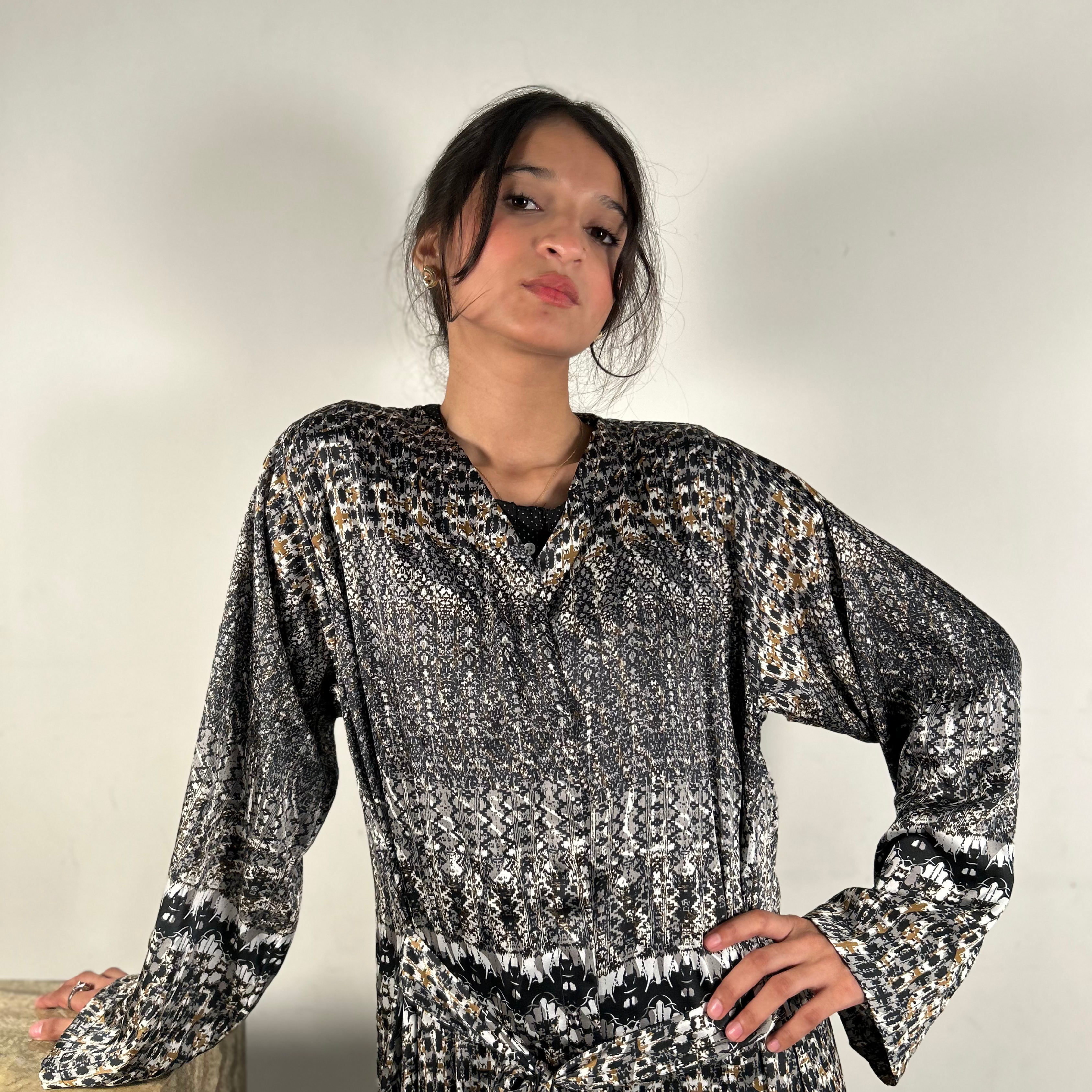 Women’s Printed Lightweight Silk Kimono – Luxe and Flowing Style