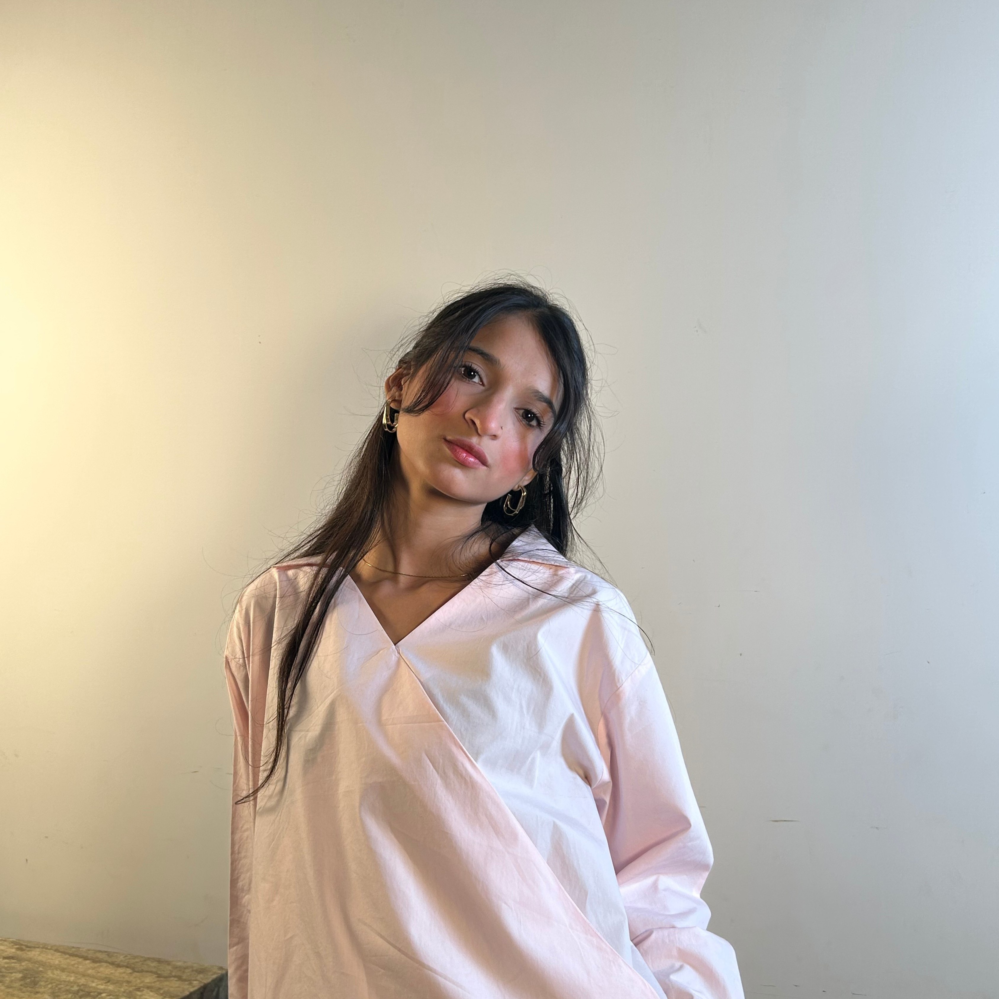 Baby Pink Cropped Shirt – Soft, Subtle and Effortlessly Chic