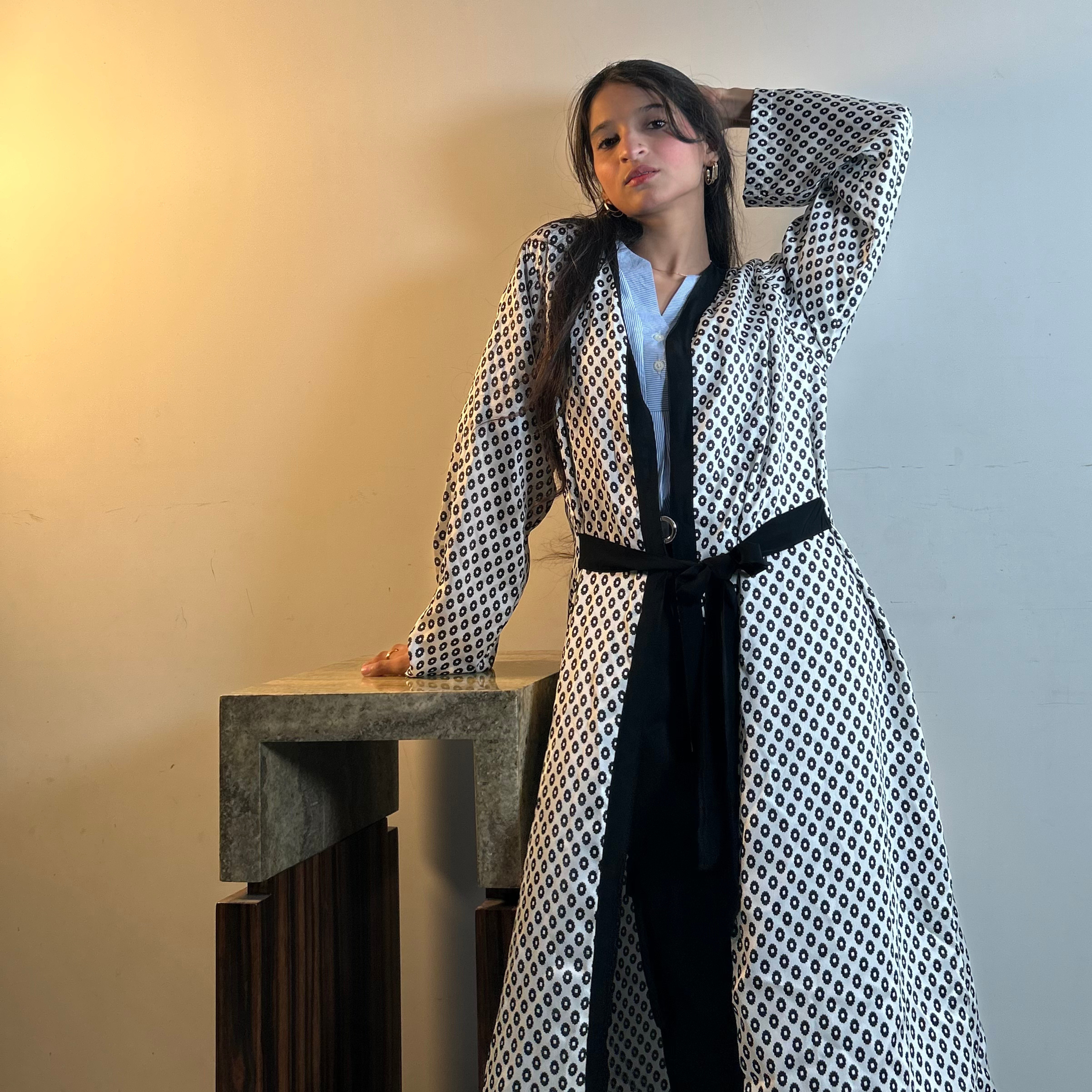 Printed Lightweight Silk Shrug – Effortless Luxury in Motion