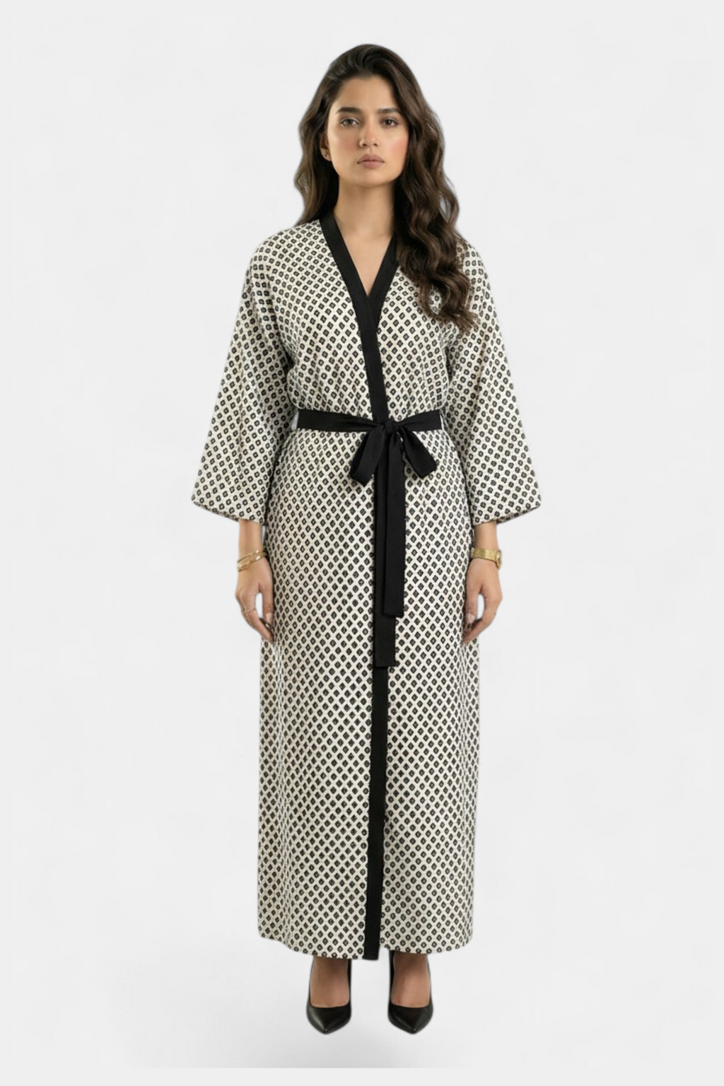 Printed lightweight silk shrug for women in Pakistan — MannMoji