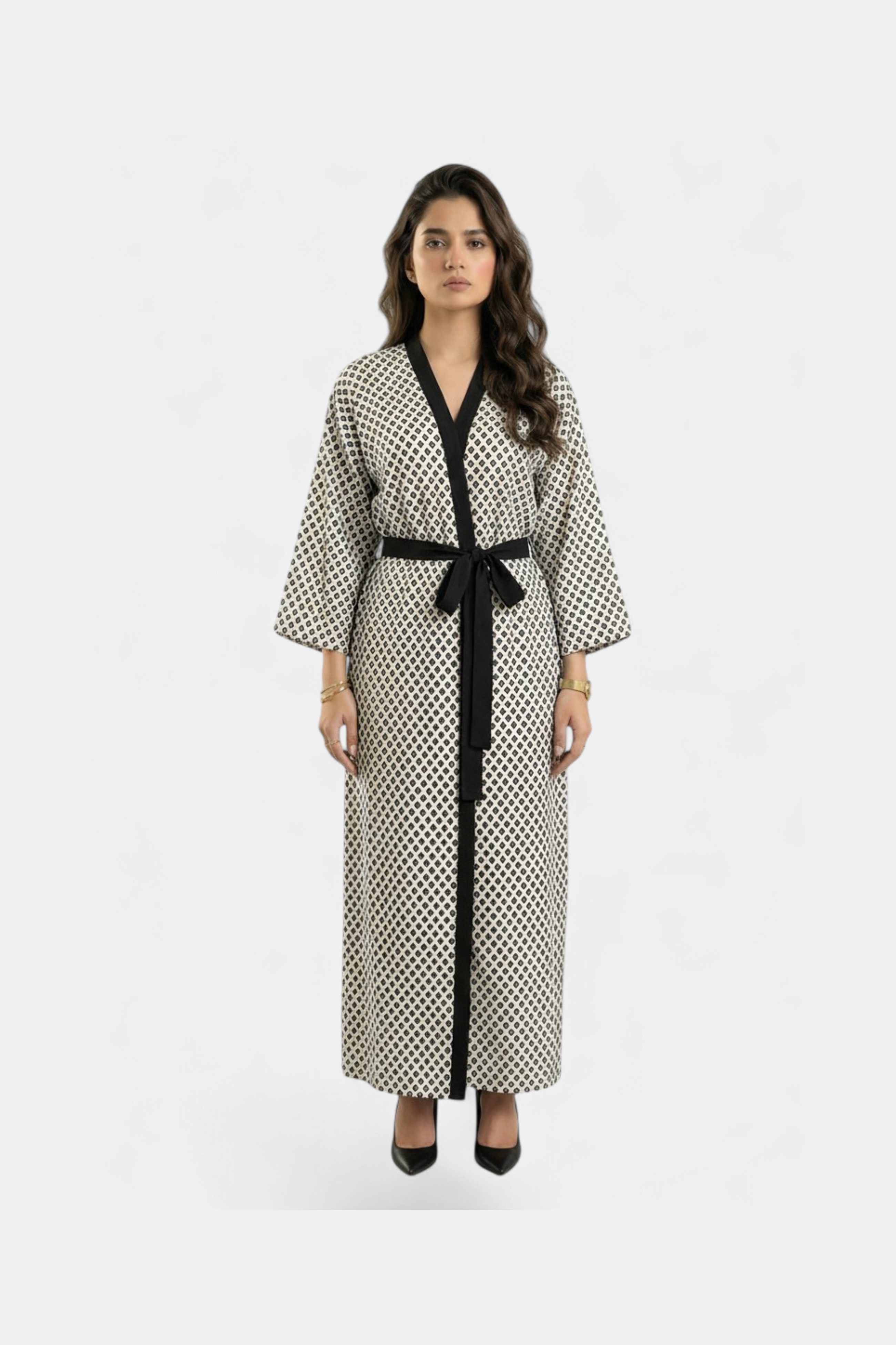 Printed lightweight silk shrug for women in Pakistan — MannMoji