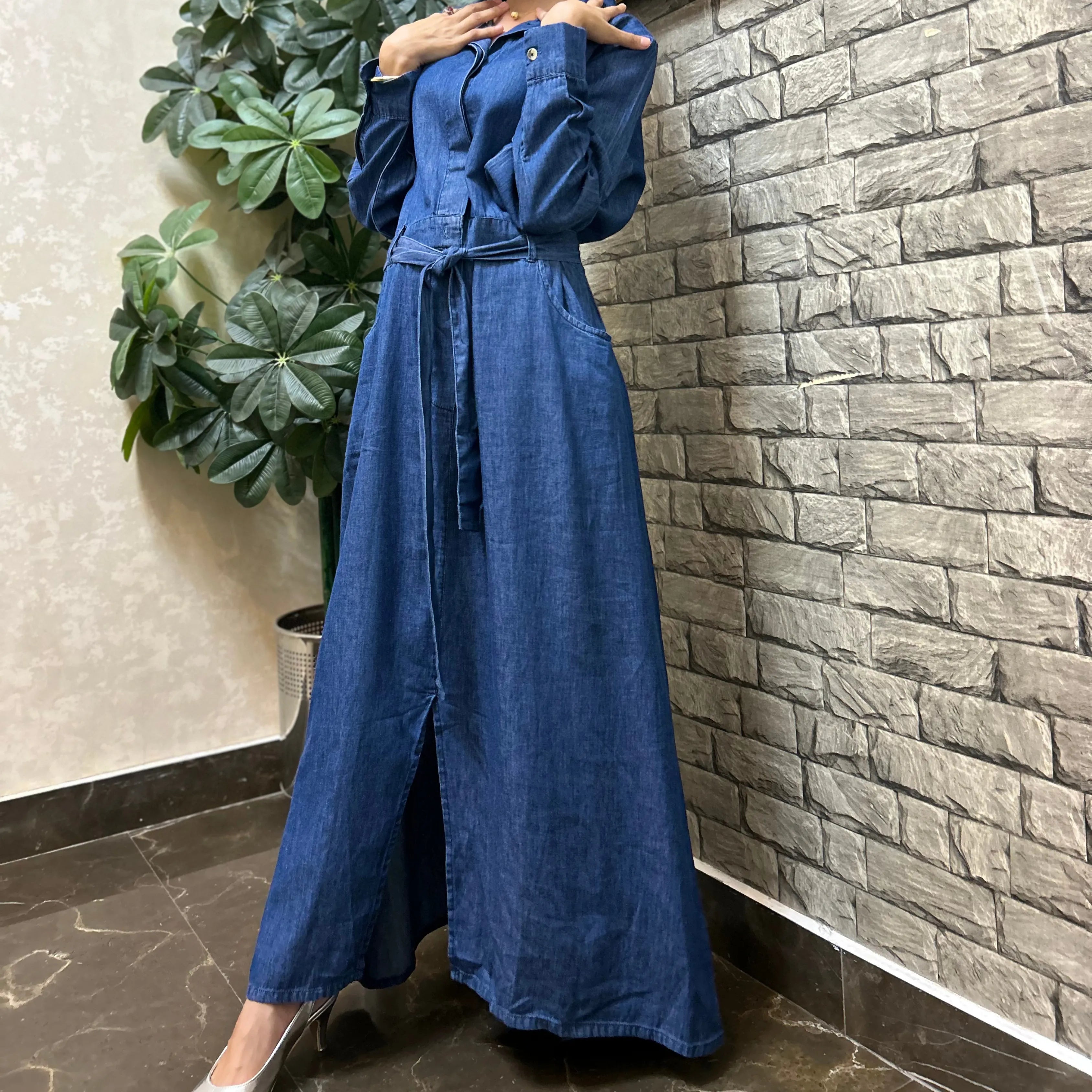 Denim Long Shirt Dress – Effortless Charm Meets Everyday Cool