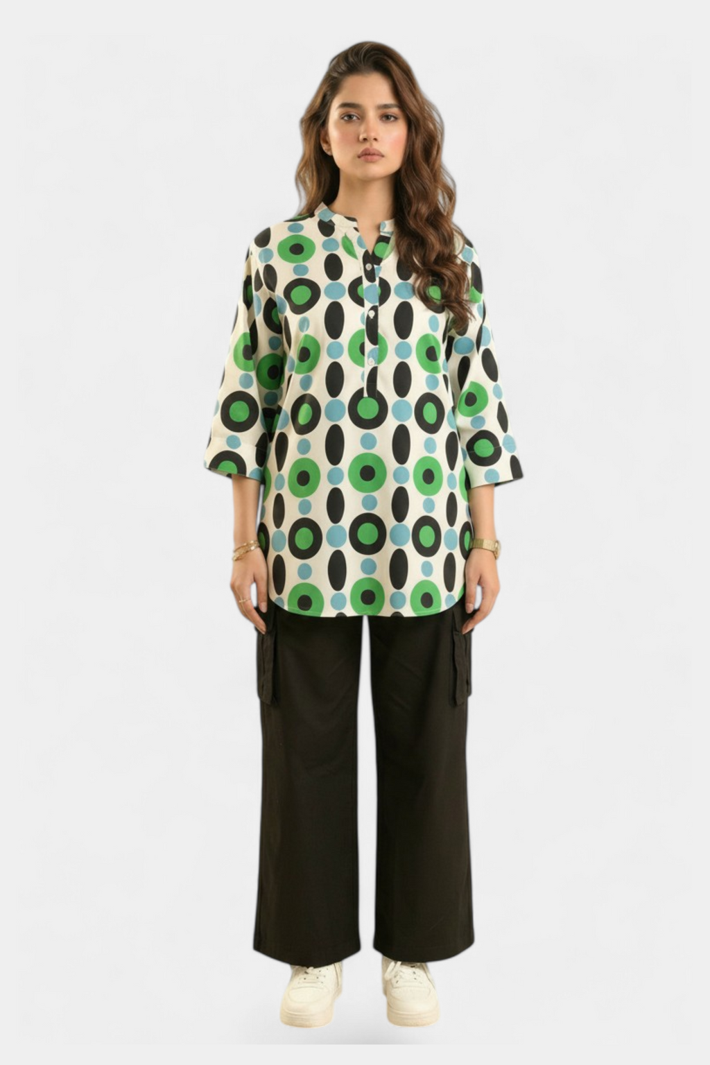 Printed cotton tunic shirt for women in Pakistan — MannMoji