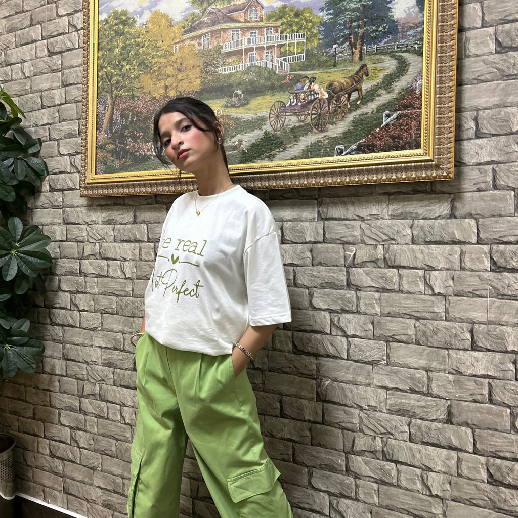 Green High-Waist Twill Cargo – Women’s Fit