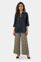 Midnight motif linen 2-piece co-ord set Pakistan — MannMoji