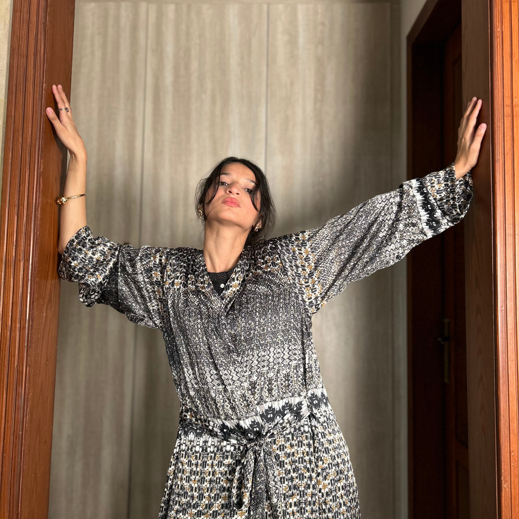 Women’s Printed Lightweight Silk Kimono – Luxe and Flowing Style