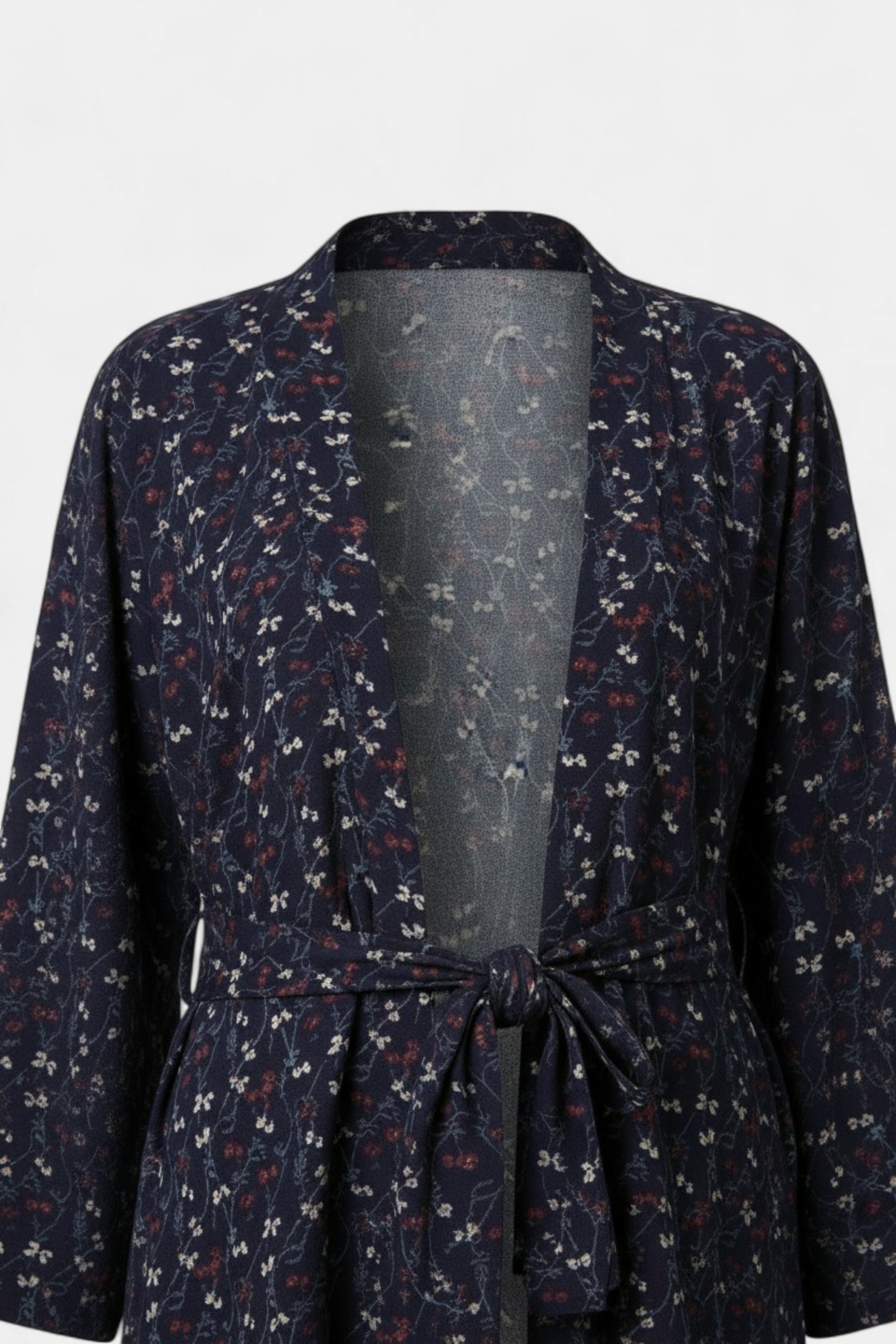 White and Red Floral Motifs Silk Shrug detail shot — quality fabric Pakistan | MannMoji