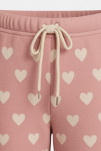 Cozy Knit Heart & Star Print Trouser full length view — MannMoji Pakistan