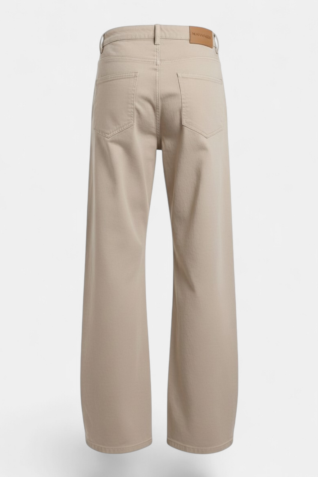 Beige Wide-Leg Pants Detailed view Back — stylish women's wear Pakistan | MannMoji