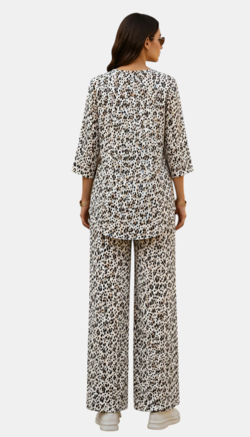 Abstract Dot Irish Linen Co-Ord Set