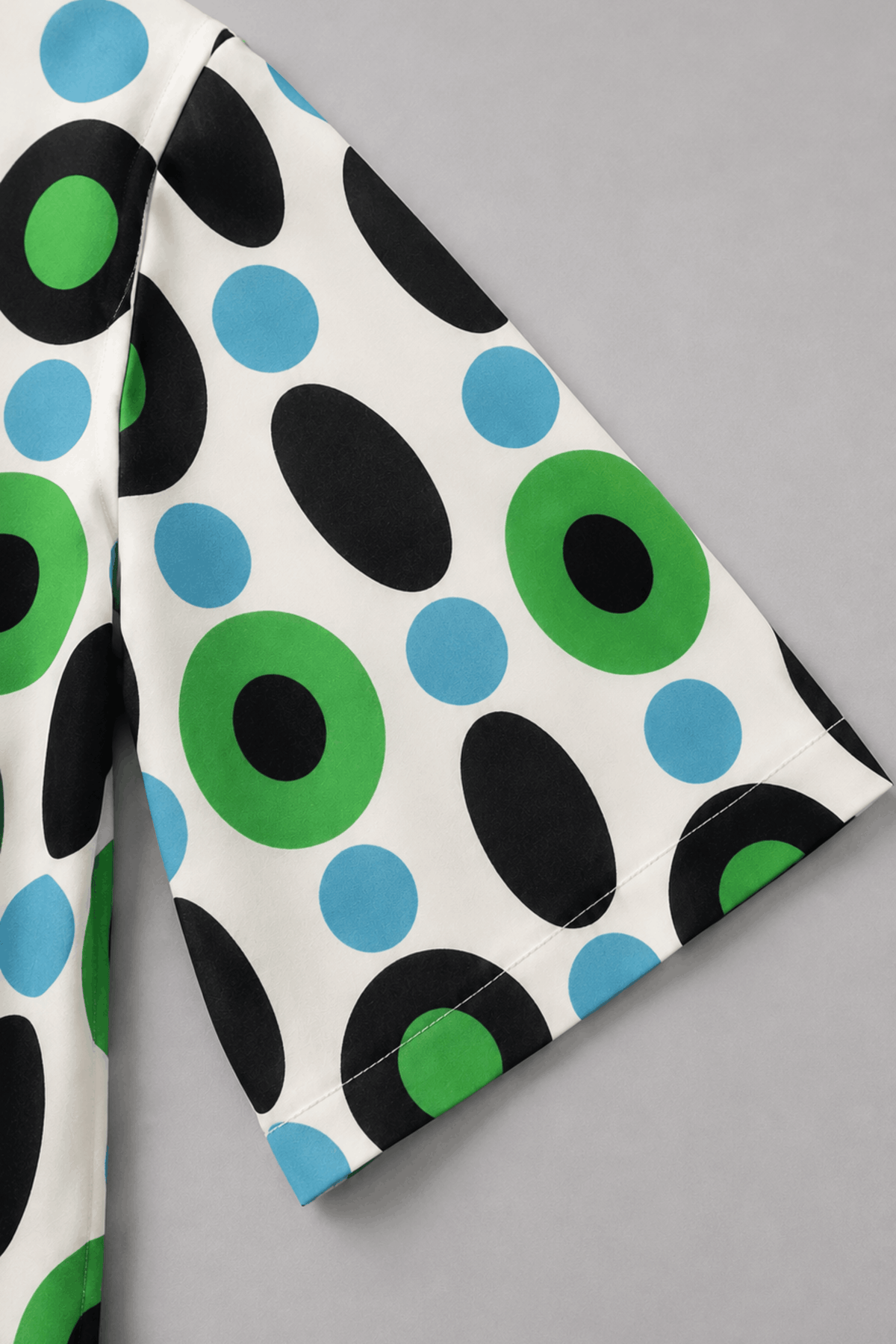 Printed cotton tunic shirt Close view Shoulder - MannMoji
