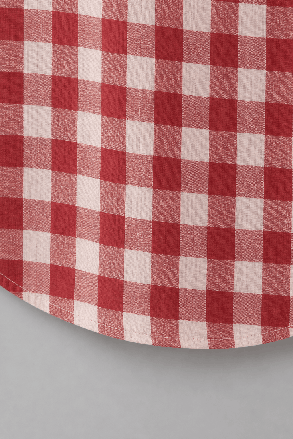 Red gingham Close view Bottom - shirt for women in Pakistan - Mannmoji
