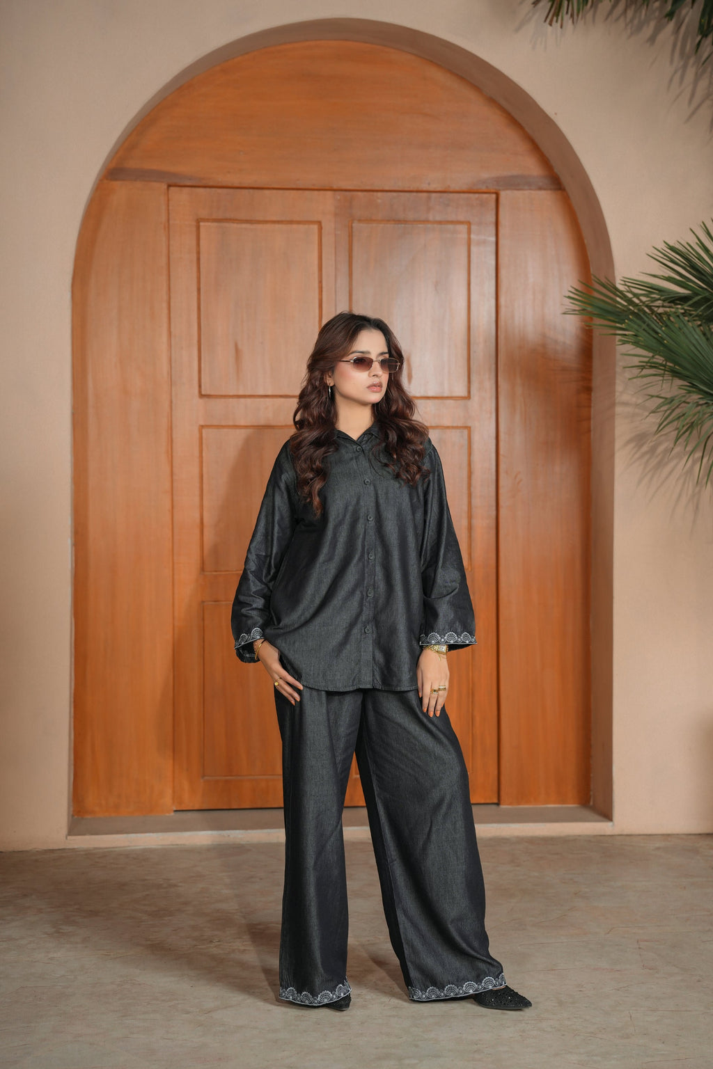 Midnight Denim Co-Ord Set – Effortless Power, Relaxed Elegance