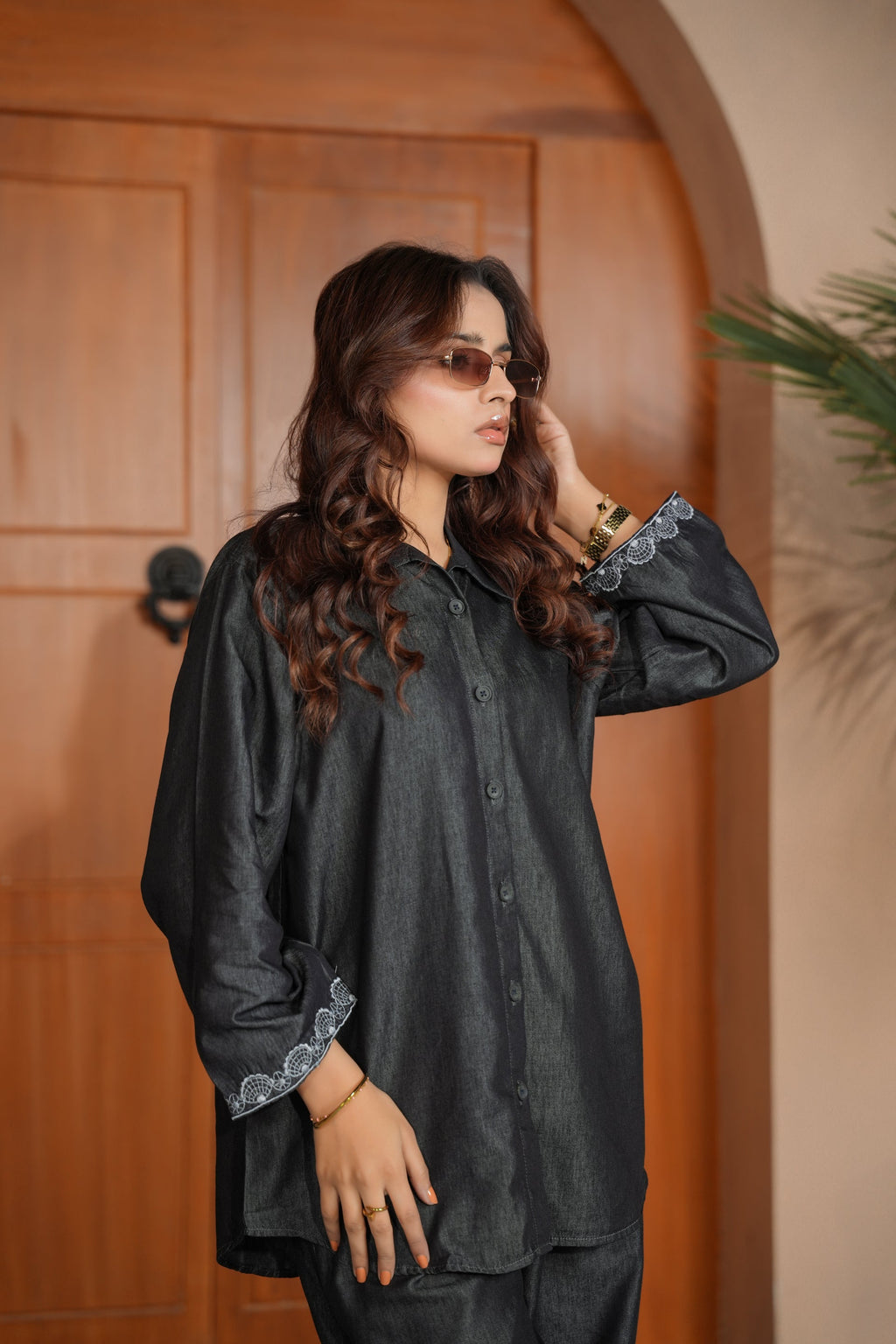 Midnight Denim Co-Ord Set – Effortless Power, Relaxed Elegance