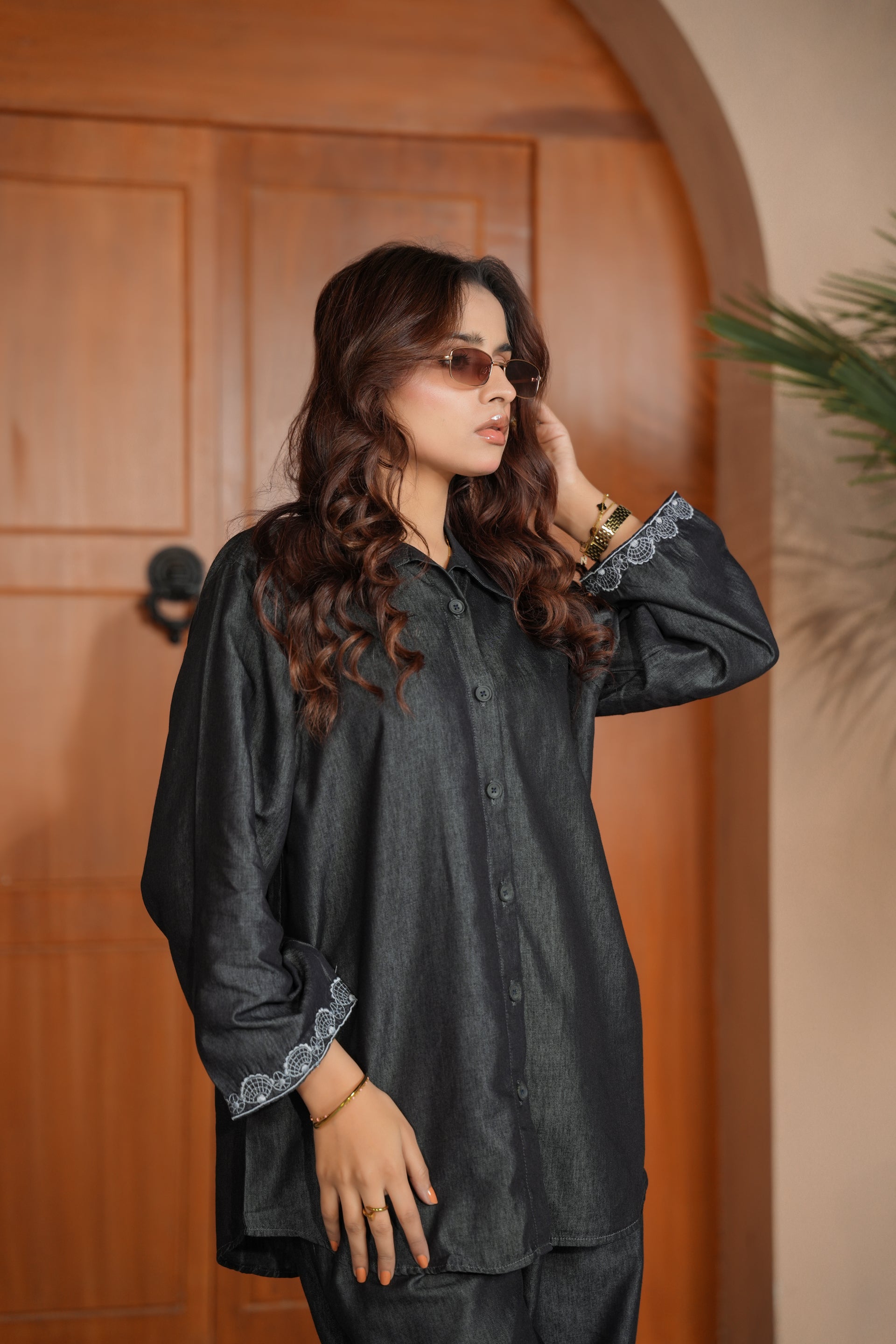 Midnight Denim Co-Ord Set – Effortless Power, Relaxed Elegance